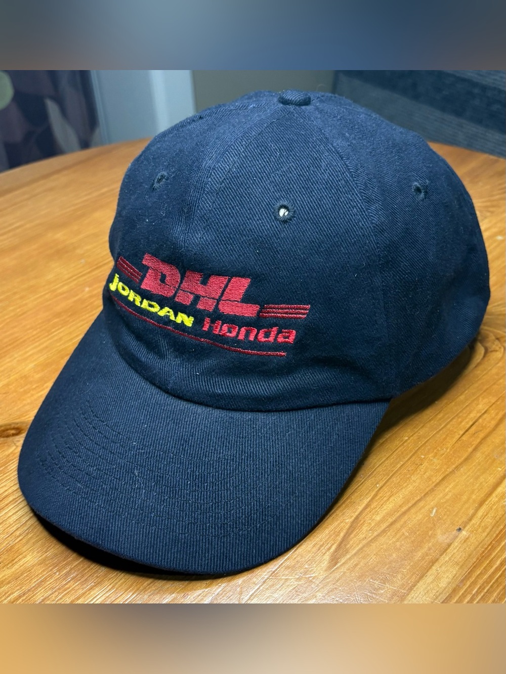 Vintage Y2K Jordan Honda DHL Formula 1 F1 Team Strapback Hat OSFA EUC